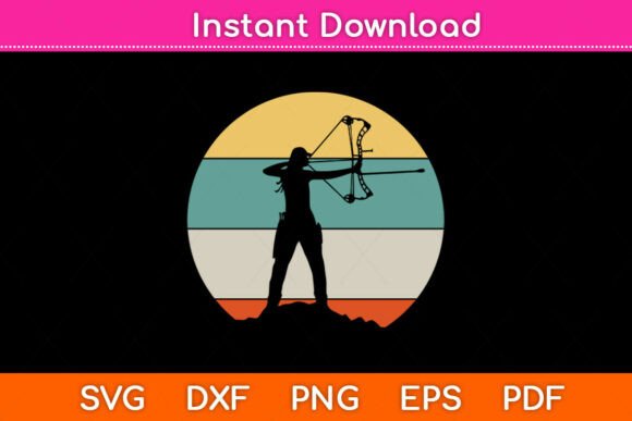 Bow Hunting Archery Svg Png File: Graphics for Crafts