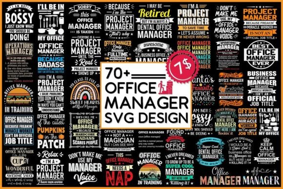 Office Manager SVG: Graphics for Crafts & Branding