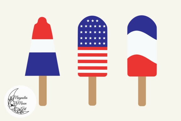 Patriotic Popsicles SVG for Crafts & Graphics