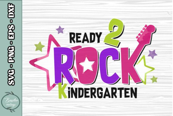 Ready Rock Kindergarten Graphics for Crafts