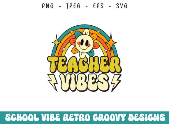 Retro School Vibes Graphics for Crafts