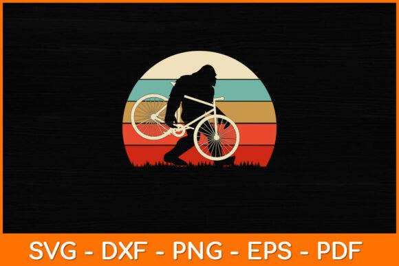 Reviewing the Funny Retro Bigfoot Cycling SVG