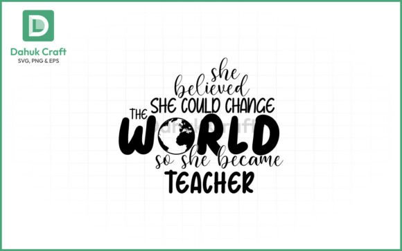 She Believed Diagnostician Graphics for Crafts