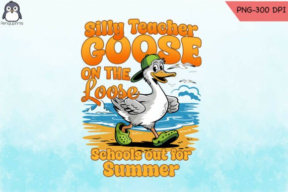 Silly Teacher Goose PNG for Crafts & Graphics