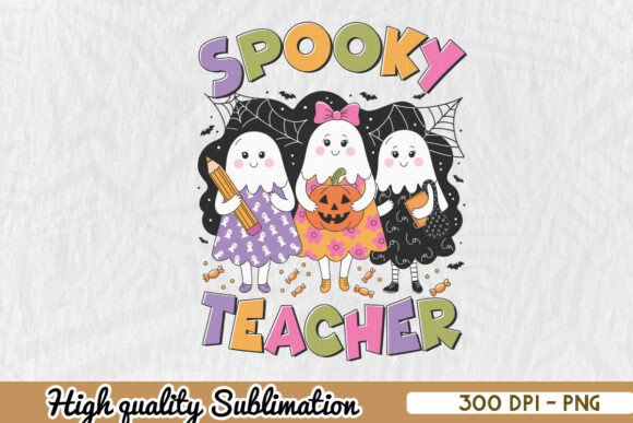 Spooky Teacher PNG for Crafts & Graphics