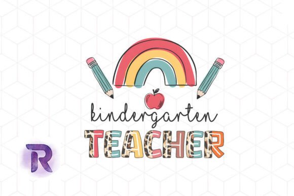Sublimation Kindergarten Teacher PNG: Graphics for Crafts