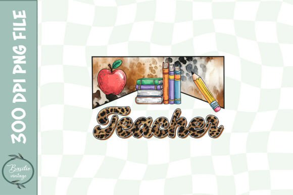 Teacher Western Leopard PNG for Graphics & Crafts